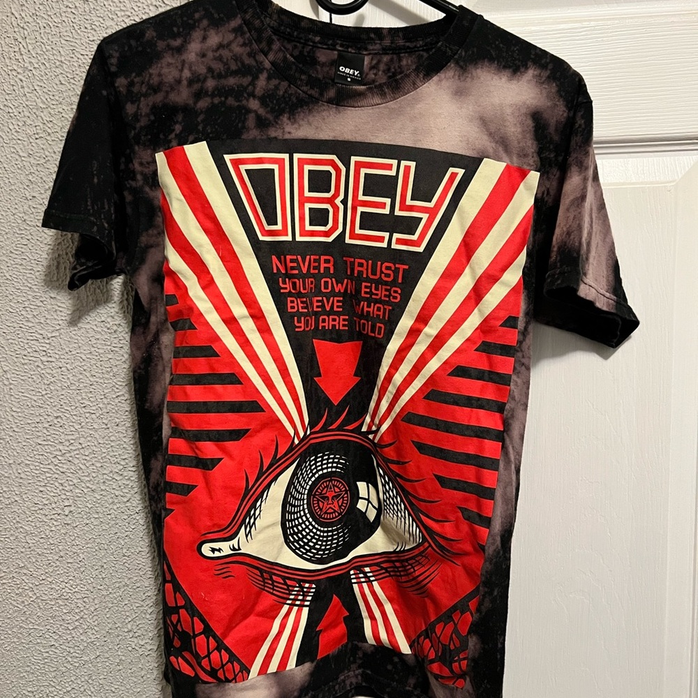 Obey distressed shirt